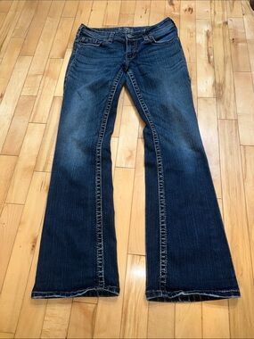 Silver Suki Dark Blue Flared Jeans